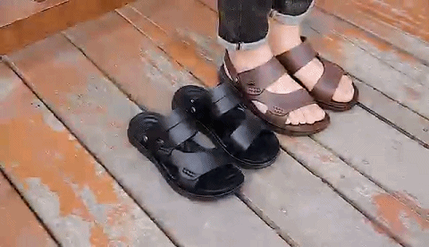 一鞋两穿的牛皮凉鞋，夏天要清爽也要精致武装！